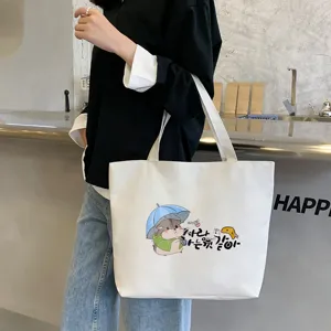 Women Large Capacity Oxford Fabric Tote Bag Urban Minimalist Cartoon Printed Shoulder Bag Messenger Handbag Schoolbag For Girls Casual Daily