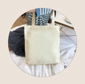 Eenvoudige canvas shopper grote capaciteit casual schoudertas dagelijkse handtas