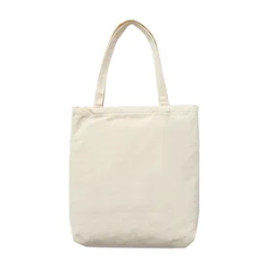 Eenvoudige canvas shopper tas, grote schoudertas voor dagelijks gebruik en creatieve DIY.