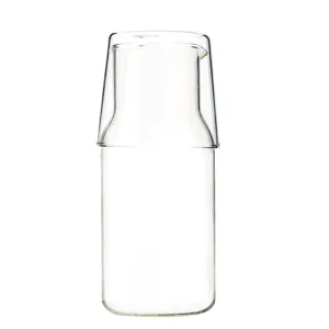 Ensemble carafe et tasses en verre thermorésistant pour le jus lait thé quotidien.