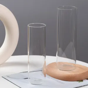 Set di bicchieri alti trasparenti bicchieri highball dritti per ristorante bar casa e succhi.