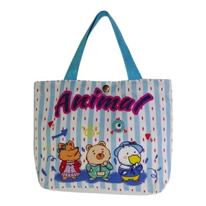 Korean style mini canvas handbag for women tote bag commuter lunch bag main view