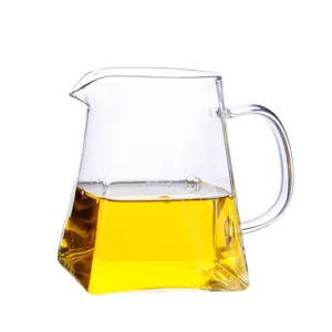 Klarer Glas Tee Kanne hitzebeständig Teekanne Teeschale für Kung Fu Tee Zeremonie Service.