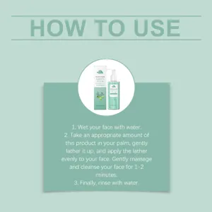 Gentle green plum makeup remover cleansing gel for daily facial skin care and deep pore cleaning.