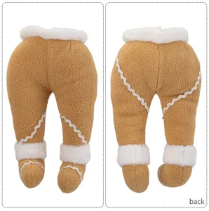 Christmas tree plush leg decoration gingerbread man elf ornament for holiday party festive decor.