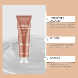 HOYGI nourishing collagen glow mask with herbal extracts for deep skin hydration and care.