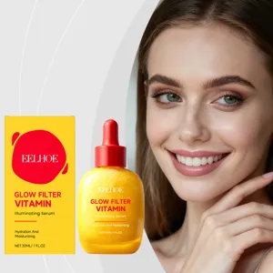 EELHOE Βιταμίνη Ορός Προσώπου Λάμψης 30ml ενυδατώνει και φωτίζει το δέρμα για λάμψη.