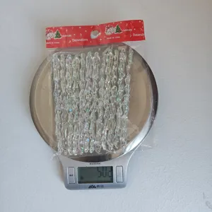 Décoration de Noël pendentifs glaçons colorés en acrylique pour suspension d'arbre.