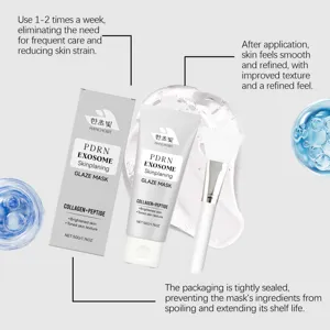 HANCHOBIT PDRN Exosome Glaze Peel-off Masker met Collageen en Peptide, 50g huidverhelderend.