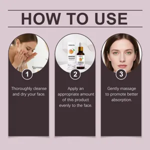 VORVITA Huile Visage Infusée au Ginseng Anti-Âge Hydratante Soin Nourrissant 30ml
