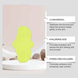 Gentle cleansing nose strips with hydrating hyaluronic acid and collagen for smooth skin.