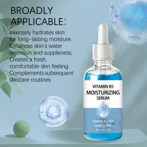 Vitamin B5 feuchtigkeitsspendendes Serum Detailansicht, tiefe Feuchtigkeit für Gesichtspflege.