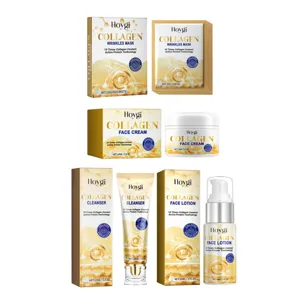 Hoygi collagen skincare set moisturizer face cream cleanser sheet mask anti aging facial care