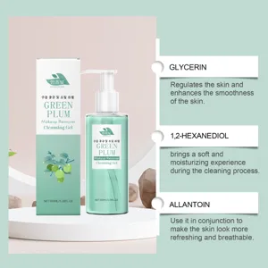 HANCHOBIT green plum makeup remover cleansing gel 100ml gentle deep pore face cleanser.