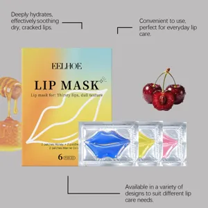 EELHOE moisturizing lip mask patches deep hydration for dry lips smoothing fine lines 6pcs