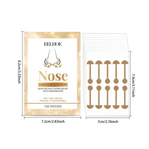 EELHOE nose contour stickers, breathable sleep nasal strips, 100 patches per box, secure fit.