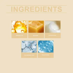 Detailed product ingredient infographic showcasing key skincare components for optimal use.