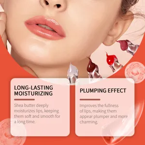 Crystal moisturizing lipstick detail showing hydrating shea butter and smooth plumping effect.