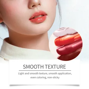 Moisturizing lip gloss detail view showing smooth texture and glossy shine for soft lips.