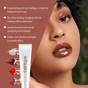 EELHOPE moisturizing lip gloss detail, hydrating and smoothing lip lines with glossy finish.
