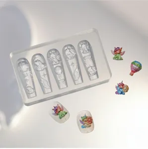 Molde de silicona para unas 3D unicornio globo aerostatico transparente herramienta DIY