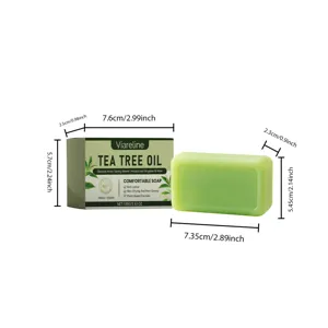 VIARELINE Savon Nettoyant Visage à l'Huile d'Arbre à Thé 100g Soin Naturel Doux