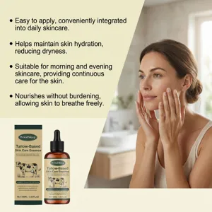 Essenza viso a base di sego WoodSleep dettaglio, formula idratante e nutriente.