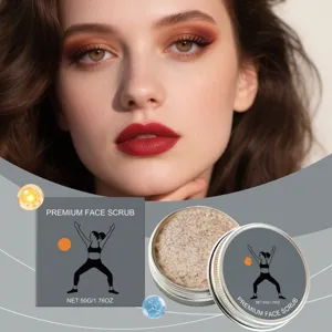 Facial moisturizing scrub 50g gentle deep pore cleansing smooth glowing skin care