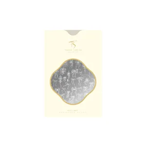 Tensor Nail Art Stamping Plate TG-057 with intricate bowknot designs for DIY manicure