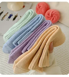 Verdickte Damen Wintersocken Frotteesocken warm thermisch kuschelige Mittelsocken Set