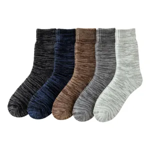 Herren Winter Verdickter Plüsch Thermosocken Wadenlang Einifarbig Acryl Mischung Kaltes Wetter Warm Halten Lässige Strumpfwaren