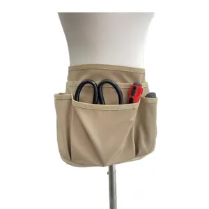 Multi-pocket tool waist bag utility apron with multiple compartments for work tools durable