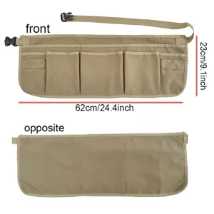 Multifunctional Waterproof Tool Waist Apron With 12 Pockets Adjustable Belt Utility Bag For Carpenter Construction Electrician