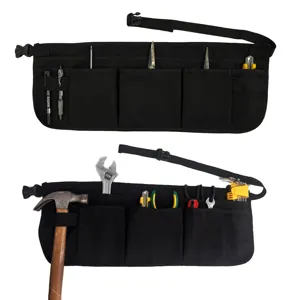 Multi-pocket tool apron adjustable waist belt heavy duty utility work apron for men carpenter