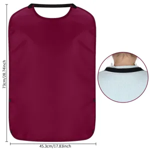 Adult bib clothing protector waterproof elderly care washable adult bib size 73x45cm