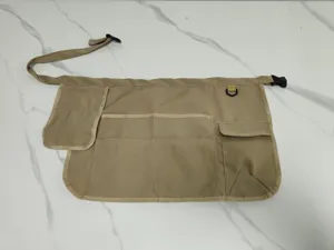 Grembiule da lavoro beige multitasche borsa in vita per giardinaggio ferramenta e cosmetica