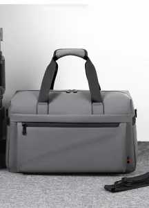 Borsa da viaggio grigia grande capacita borsa da palestra impermeabile affari week-end