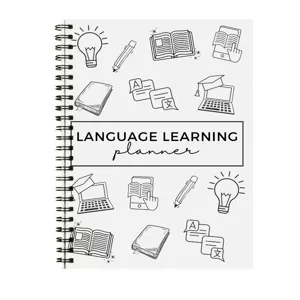 Agenda per Apprendimento delle Lingue Quaderno di Vocabolario con Copertina Illustrata