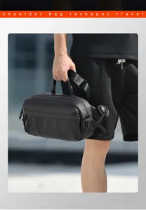 Men's tactical chest bag versatile shoulder crossbody bag waterproof commuter travel pack