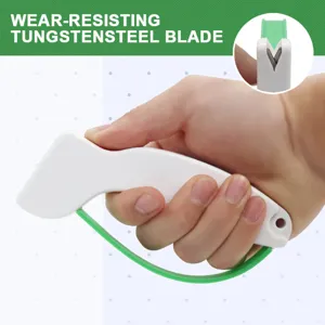 Handheld portable knife sharpener with tungsten steel blade for outdoor kitchen tool
