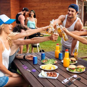 Tragbarer ausziehbarer Bierflaschenöffner mit praktischem Schlüsselanhänger für Partys.