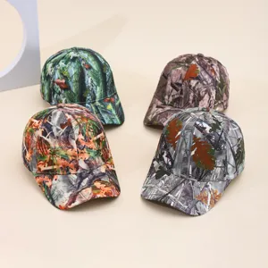 Camo baseball cap for men and women, outdoor sun protection adjustable sun visor hat.