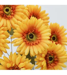 Künstliche Gerbera Gänseblümchen Blumenstrauß Seide Blumen für Hochzeit Dekoration Foto Requisiten