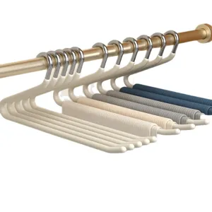 Stainless steel S-shaped pants hangers non-slip multi-layer wardrobe storage rack 1pc
