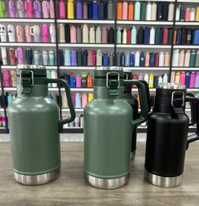 1900ml ανοξείδωτο θερμός μπουκάλι μεγάλης χωρητικότητας κούπα μπύρας με λαβή