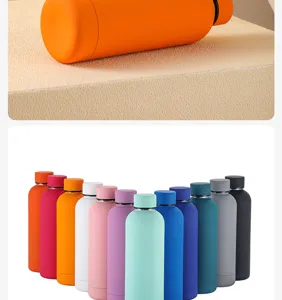 Variety of multi-color matte 304 stainless steel insulated sports water bottles for outdoors