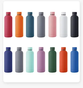 Multiple color options for matte 304 stainless steel insulated cola-style water bottles