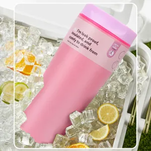 Stainless Steel Vacuum Insulated Thermos Water Bottle Portable Car Coffee Mug Travel Tumbler With Leak Proof Lid