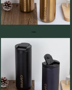 Stainless steel insulated coffee mug travel car cup leakproof portable vacuum flask