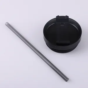 Gobelet Isolé sous Vide en Acier Inoxydable 304 Avec Couvercle de Paille Bouteille d'Eau de Voiture Portable Tasse Thermos de Grande Capacité